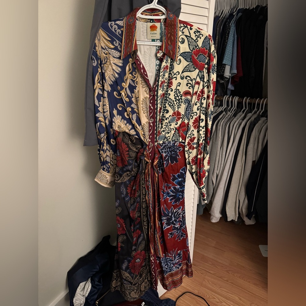 Farm Rio Multicolor Patterned Jacket - image 1